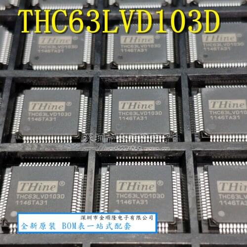 5pieces THC63LVD103D TQFP64 IC