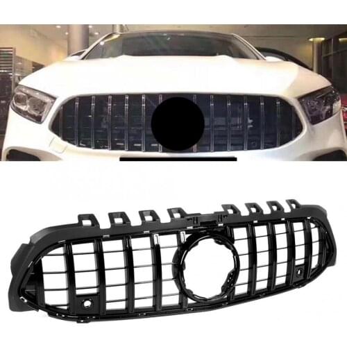 Car ABS GT Style Front Hood Bumper Grille Accessory Fits for Benz New A Class W177 2019 car accessories