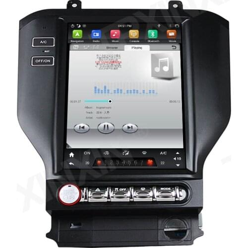 For Ford Mustang 2014-2018 Tesla Style Android 9.0 64GB Car GPS Navigation Stereo Head Unit Multimedia Player Auto Radio Stereo