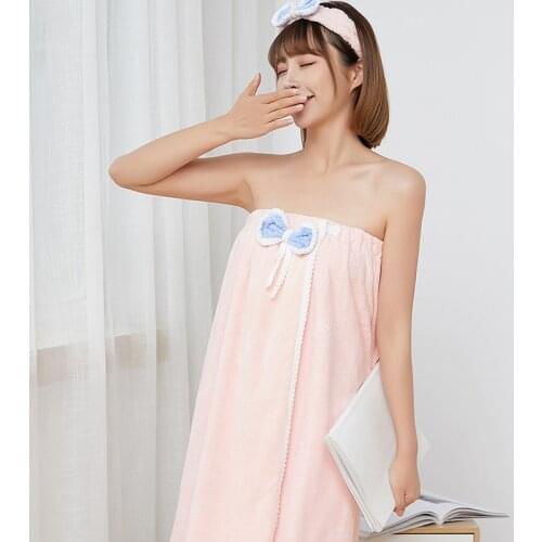 Cotton Bath Towel Cute Bow Bath Robe serviette de bain Thick Bath Towel for Home Bath Skirt toallas de baño Big Bathroom Towels