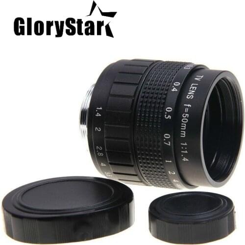 GloryStar 50mm F1.4 CCTV Movie Lens C Mount for Panasonic GF5 GF6 G3 G5 G7 GH2 GF3 GX7 GX8H GX8 G7H G7K