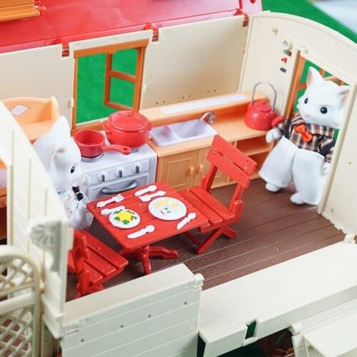 Girl simulation theater forest family theater carriage luxury villa sweet family toy wing room birthday gift