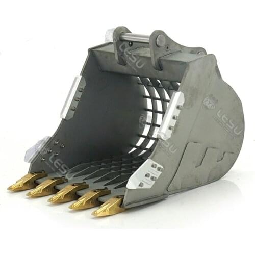 LESU Model 1/14 Rc Excavator AC360 Grille Bucket Modified Bucket Claw Metal DIY Toy Excavator Accessories