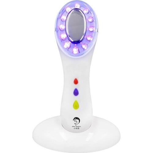 Multi function ion color light ultrasonic vibration beauty instrument