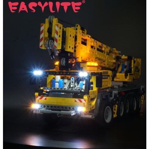 LED Light Set For 42009 Mobile Crane Mk II Car DIY Toys Blocks Bricks Only Lighting Kit Not Include Model