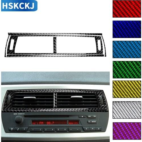 For BMW Z4 E85 2003-2008 Multiple Color Carbon Fiber Stickers Central Control Air Outlet Vent Frame Interiors Car Accessories
