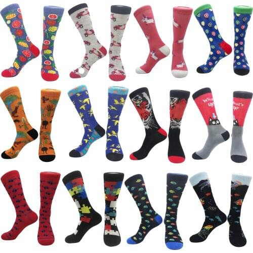 2021 new abstract illustration niche socks mens and womens socks couple wild unisex stockings graphic sports stockings