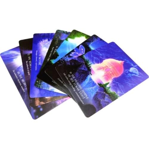 2021 New 44 Cards Deck Oracle of the Hidden Worlds Full English Board Game Tarot Cards