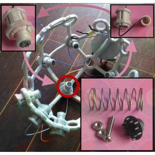 OpenBCI Ultracortex MarkIII/MarkIV Brain Cap Accessories, Imported Dry Electrode Kit