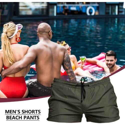 4 Colors Of Muscle Brothers Men Summer Fitness Swimming Shorts Drawstring Stretch Low Waist Casual Loose Sports Shorts
