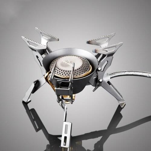 Split Titanium Burner Head Outdoor Camping Picnic Gas Stove Camping Portable Equipment