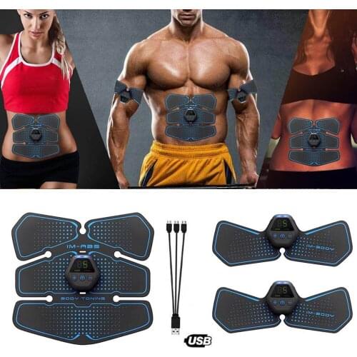 Workout Abdominal Muscle Trainer Electric Press Stimulator Slimming Fitness Exercise Machine Home Gym Fitness Equipment Training