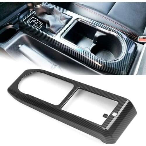 ABS Carbon Fiber Car Interior Gear Box Panel Cover Trim For Toyota Tacoma 2016 2017 2018 2019