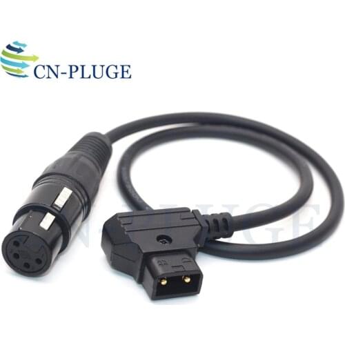 Built-in protective plate D-Tap to Din 4-Pin XLR for 12V DC power adater cable, D-TAP cable