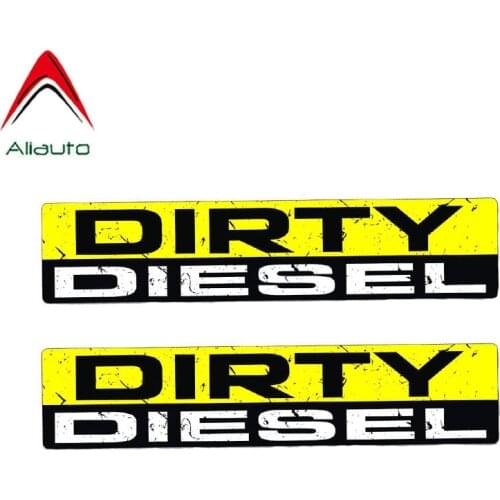 Aliauto 2 X Funny Car Stickers DIRTY DIESEL Decal Personality Body Accessories for Motorcycle BMW E46 15cm*3cm