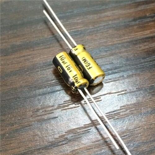 10pcs 10uF 16V NICHICON FG (Fine Gold) 5x11mm 16V10uF High Grade Audio Capacitor