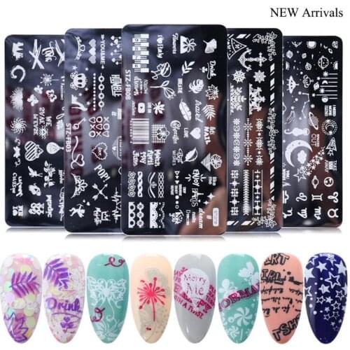 120Set/Lot Nail Template Blue Protective Film Stamping Steel Plate Dream Catcher Printing Oil Transfer Board Manicure HA2238
