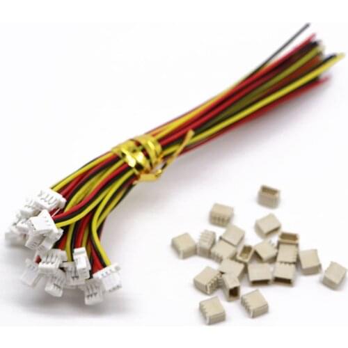 10 Sets Mini Micro Sh 1.0 Jst 3-Pin Connector Plug Male With 100Mm Cable & Female