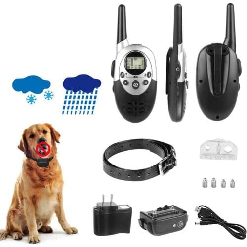 400 Yard Waterproof Dog Shock Training Collar with Remote Rechargeable 8-level 15-300g9