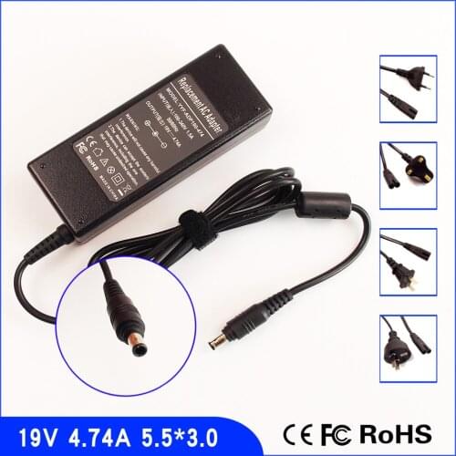 19V 4.74A Laptop Ac Adapter Power SUPPLY + Cord for Samsung NP-X1 NP-X11 NP-X22 NP-X60 NP-R610 NP-Q310 NP-Q310 NP-300E