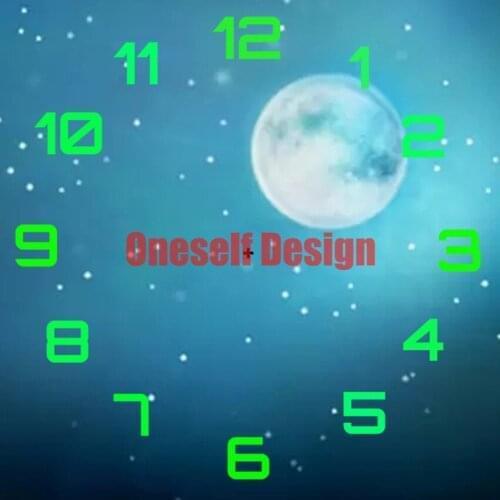 2021 new style 5d diamond painting clock moon diamond embroidery full set clock dog diy frame decoration home diamond mosaic