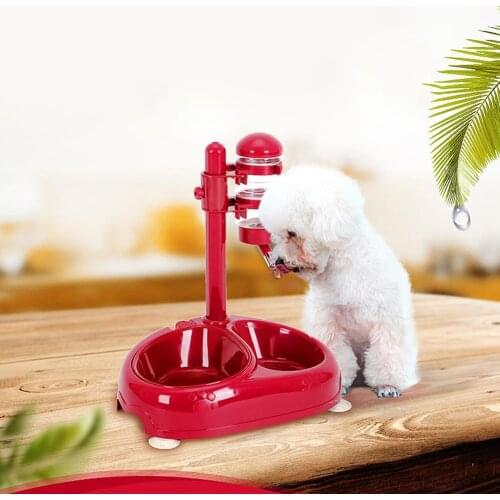 Pet Automatic Water Fountain Hanging Drink Food Bowls Water Bottle Kettle for Cat Dog