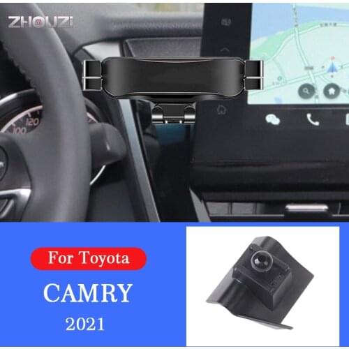 Car Mobile Phone Holder Air Vent Outlet Clip GPS Stand Gravity Navigation Bracket For Toyota Camry 2021 Car Accessories