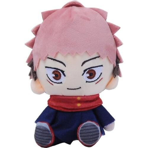 Fast Shipping Anime Jujutsu Kaisen Yuji Itadori Anime Plush Toy Stuffed Doll Toys Keychain Pendant Accessories 15cm
