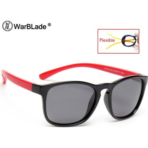 WarBLade Kids Square Polarized Sunglasses Children Vintage Sun Glasses Infant Baby Boys Girls Polaroid Outdoor Goggles