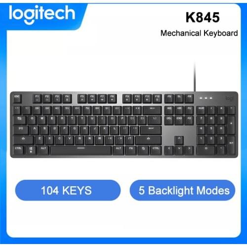 Logitech K845 104 Keys USB Wired Backlight Gaming Mechanical Cherry MX Switches Keyboard For Win7/8/10 Desktop PC Gaming Gamer