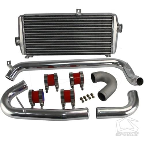 Aluminum Intercooler + Piping Kit Fits For M*itsubishi l*ancer EVO 1 2 3 I III 92-95