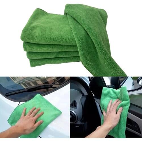 2 pcs Car Cleaning Towel Soft Microfiber Cleaning Small Wash Square Towel Water Absorption Cleaning 40X40cm Towel Anti-stati