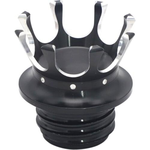 King Crown Style Gas Oil Cap Fuel Tank Cover for Sportster Softail