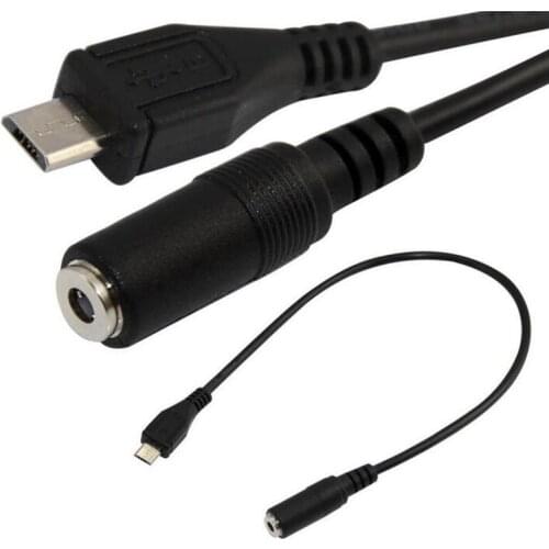 LBSC Sync 3.5mm F AUX Audio Jack to micro USB 5 pin male Converter Audio Cable Char