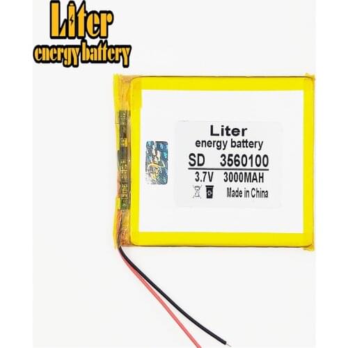 3.7V,3000mAH,3560100 polymer lithium battery for 3.7V 3560100 PLUG tablet pc,GPS,mp3,mp4,cell phone,speaker rechargeable battery