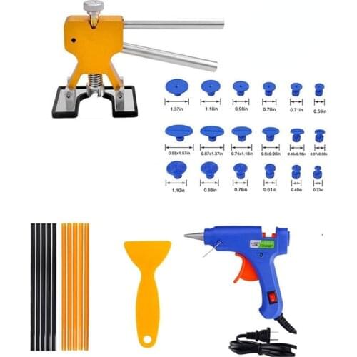 18-piece Set of Car Dent Repair Tool Set, Car Sheet Metal Tool, Concave Suction Extractor