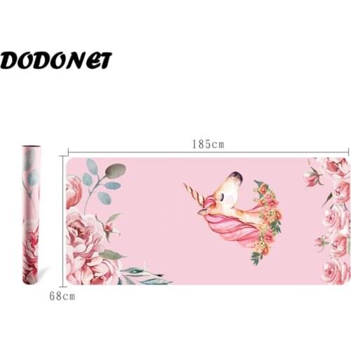 Natural Rubber Non-Slip Portable Printed Yoga Mats Folding Travel Thin Blanket Women