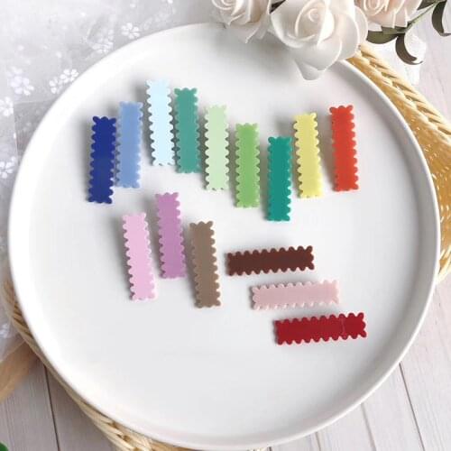 2020 new Korean children cute cartoon girl hairpin multiple candy colors acrylic hair alligator clips kids hair accessories