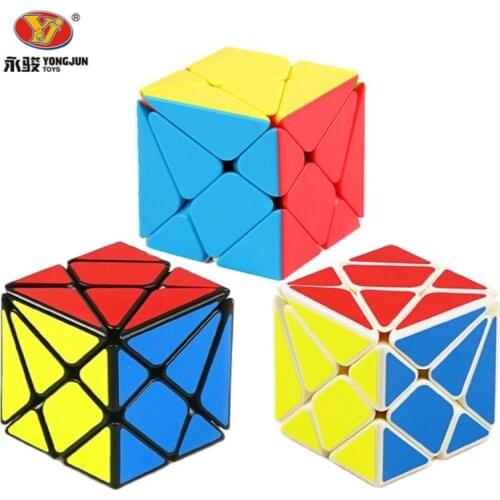 New YongJun YJ Axis Magic Puzzle 3x3 Cube Change Irregularly Jingang Professional Speed Cubo Magico Educational Toys for Kids