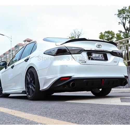 New design For toyota Camry 2018 high quality ABS Plastic Rear Roof Spoiler Wing Trunk Lip Boot Cover Car Styling