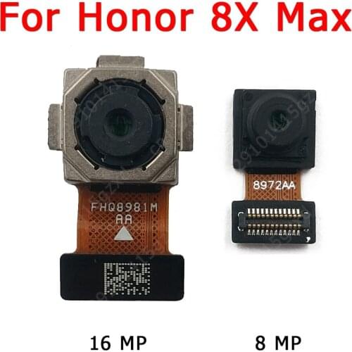 Original Front and Rear Back Camera For Huawei Honor 8X Max 8XMax Main Facing Camera Module Flex Replacement Spare Parts