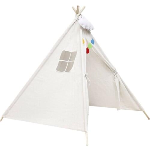 Teepee Tent for Kids Foldable Childrens Play House Indian Tents for Girl Boy Indoor Outdoor Wigwam Play House Toys