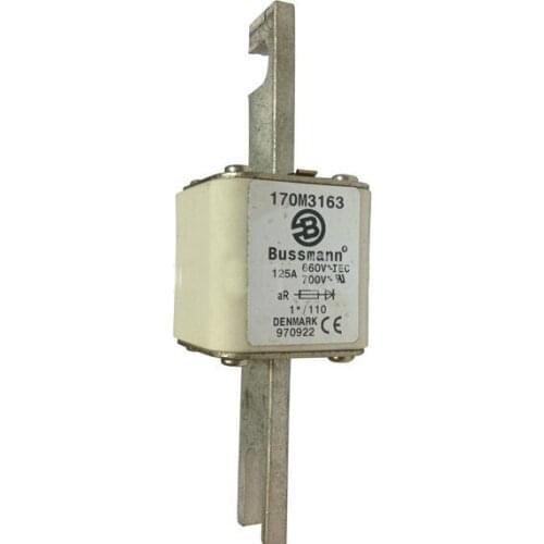 Fuses: 170M3158 170M3208 40A 690V / 170M3159 170M3209 50A 690V / 170M3160 170M3210 63A 690V aR