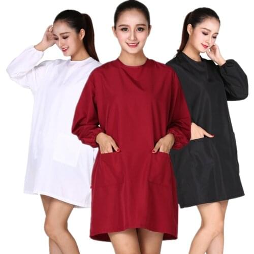Professional Hairdressing Beauty SPA Gown Backwards Work Clothes Robe Cape Barber Shop Hairdresser Haircut Styling Smock Apron