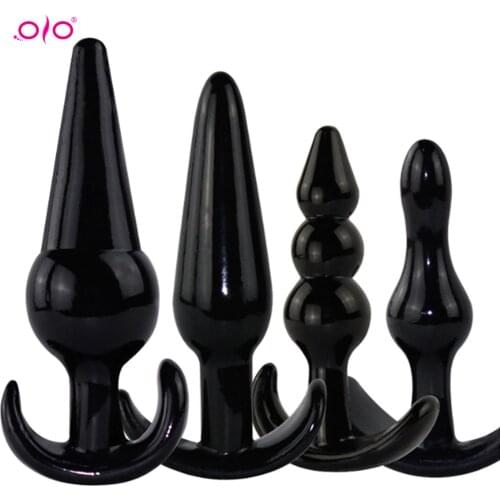 OLO Sex Toys Anal Beads Plug Unisex Butt Plug G-spot Prostate Massager Silicone Adult Sex Toys For Woman Men Gay Erotic Products