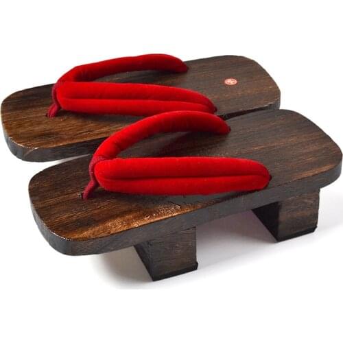 Unisex Woman Paulownia Wooden Japanese Traditional Geta Clogs Man 2021 Ninja Cosplay Shoes Flip Flops Outdoor Sandals