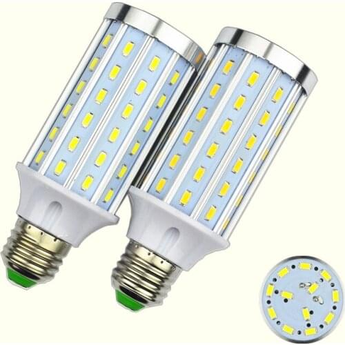 High Power Aluminum 72LED 5730 SMD LED lamp E27 E14 B22 corn light 20W LED Corn Bulb110V 220V 85-265V For home decoration Bulb