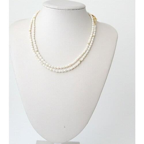 European and American Fashion Vintage Natural Freshwater Pearl Long Necklace Can Double-Layer Necklace Female