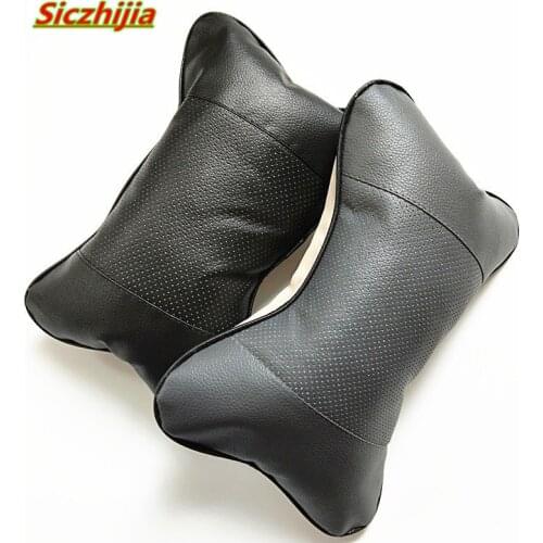 1 car seat leather headrest for Toyota Camry Corolla RAV4 Yaris Highlander/Land Cruiser/PRADO Vios Vitz/Reiz Prius