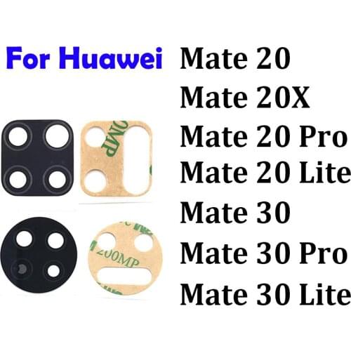 100 Pcs , New Back Rear Camera Lens Glass Replacement For Huawei Mate 30 20 Pro Mate30 Lite Mate20 20X